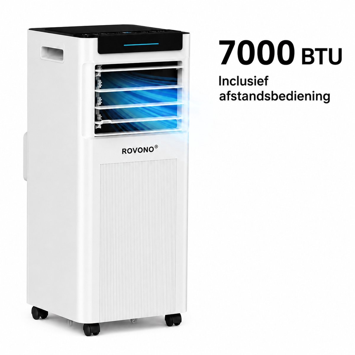 Krachtige Mobiele Airco - 3 in 1 Airco - 7000BTU - Airconditioning - Ventilatoren - Wit